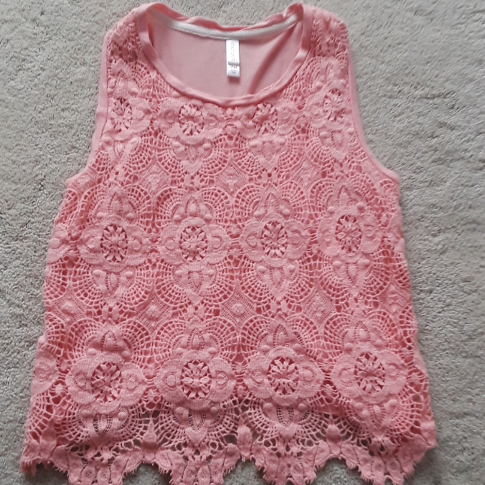 Lace tank top